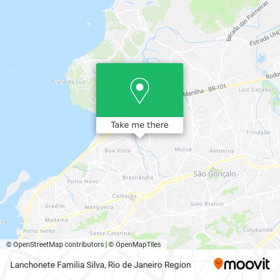 Mapa Lanchonete Familia Silva