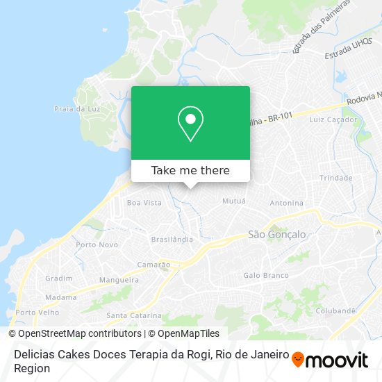 Mapa Delicias Cakes Doces Terapia da Rogi