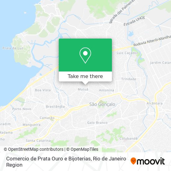 Comercio de Prata Ouro e Bijoterias map