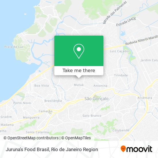 Juruna's Food Brasil map