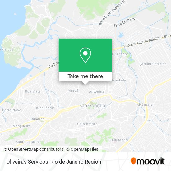 Mapa Oliveira's Servicos