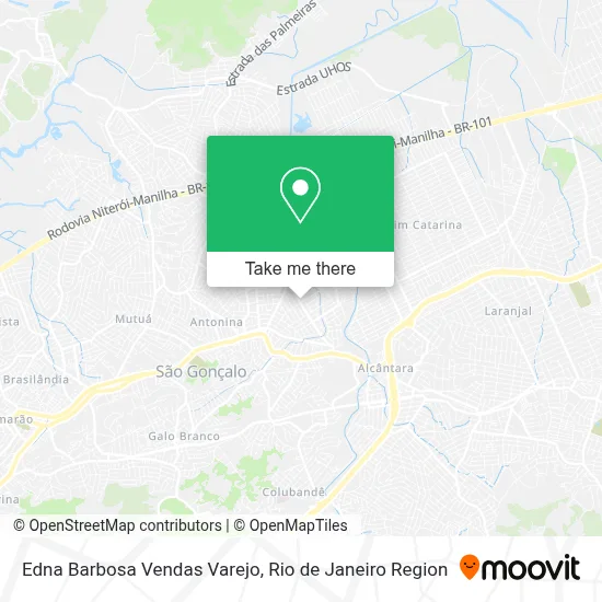 Edna Barbosa Vendas Varejo map