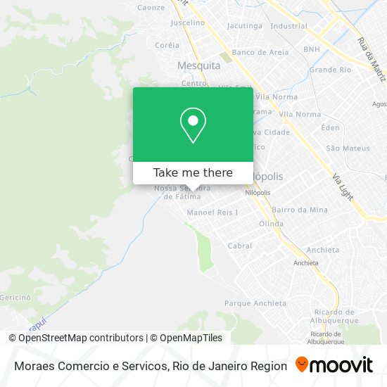 Moraes Comercio e Servicos map