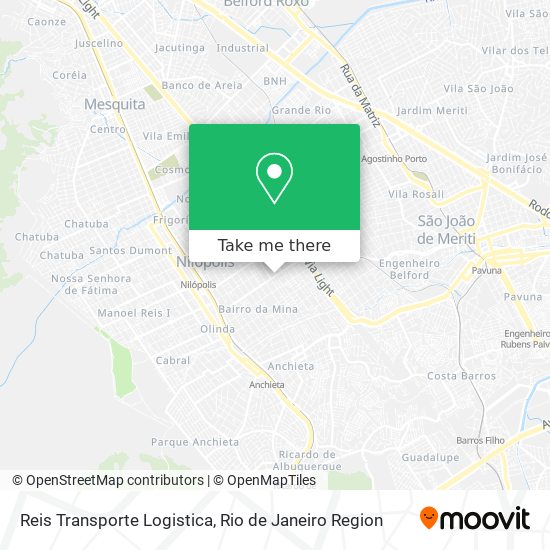 Mapa Reis Transporte Logistica