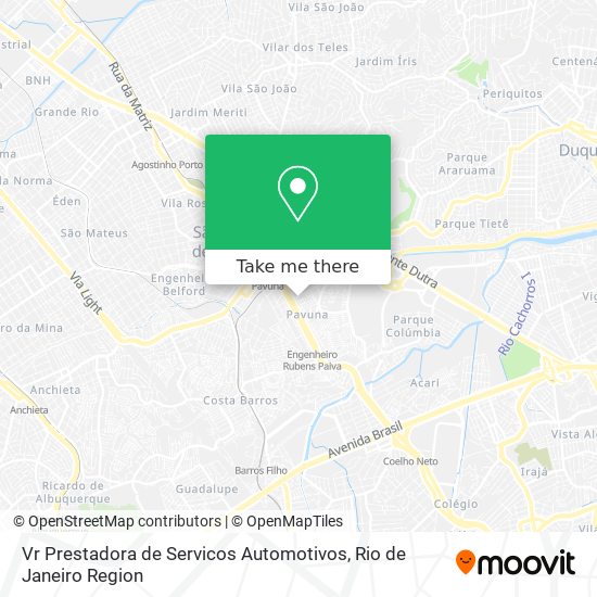 Vr Prestadora de Servicos Automotivos map