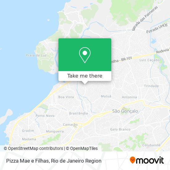 Mapa Pizza Mae e Filhas