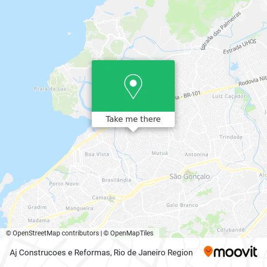 Aj Construcoes e Reformas map