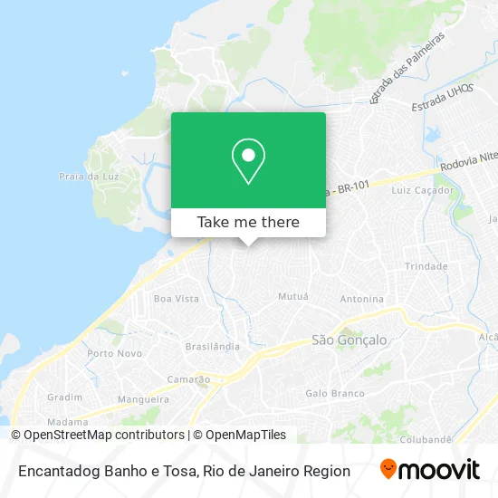 Encantadog Banho e Tosa map