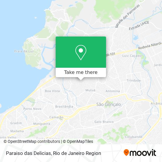 Paraiso das Delicias map