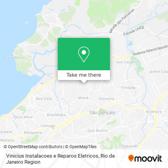 Mapa Vinicius Instalacoes e Reparos Eletricos