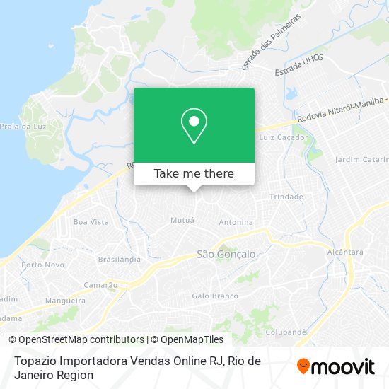 Topazio Importadora Vendas Online RJ map