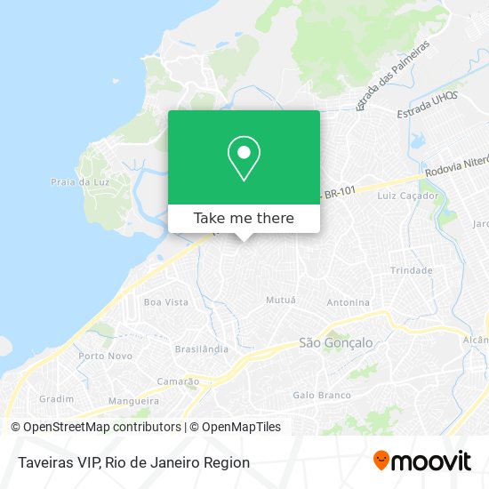 Taveiras VIP map