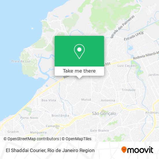 Mapa El Shaddai Courier