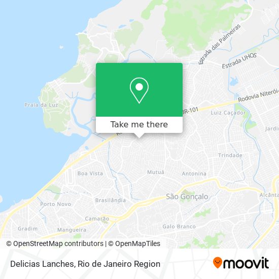 Delicias Lanches map