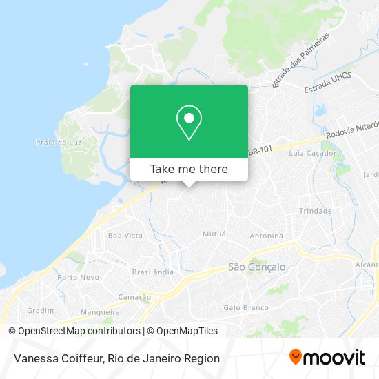 Mapa Vanessa Coiffeur