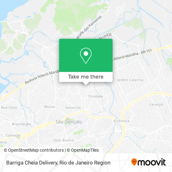 Barriga Cheia Delivery map