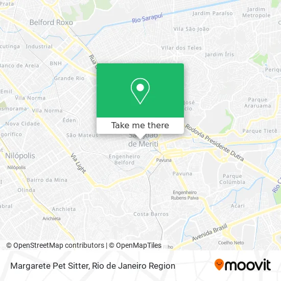 Margarete Pet Sitter map