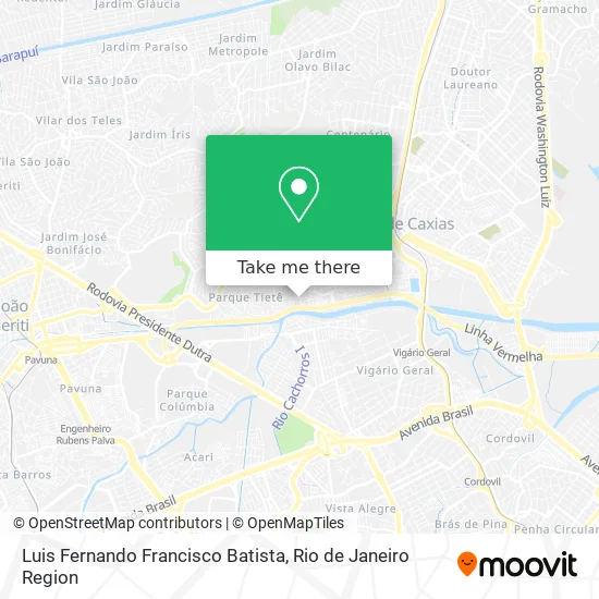 Luis Fernando Francisco Batista map