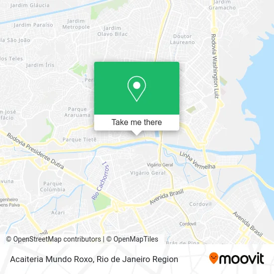 Acaiteria Mundo Roxo map