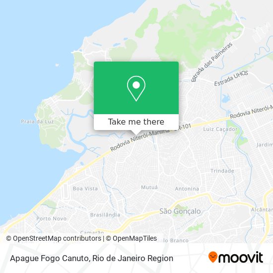 Apague Fogo Canuto map