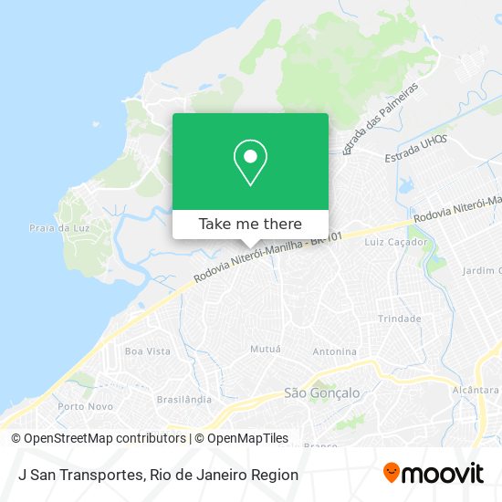 J San Transportes map