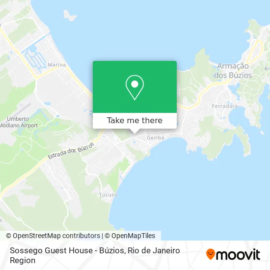 Sossego Guest House - Búzios map