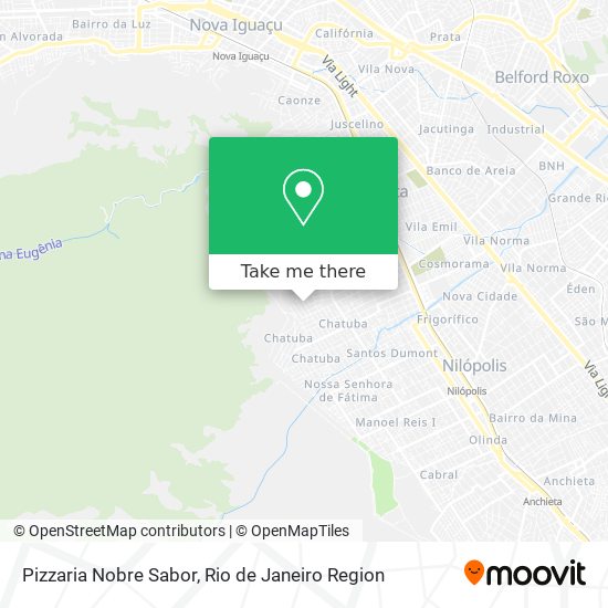 Mapa Pizzaria Nobre Sabor