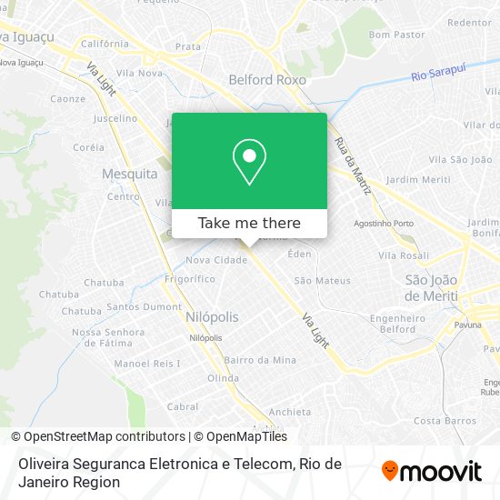 Mapa Oliveira Seguranca Eletronica e Telecom