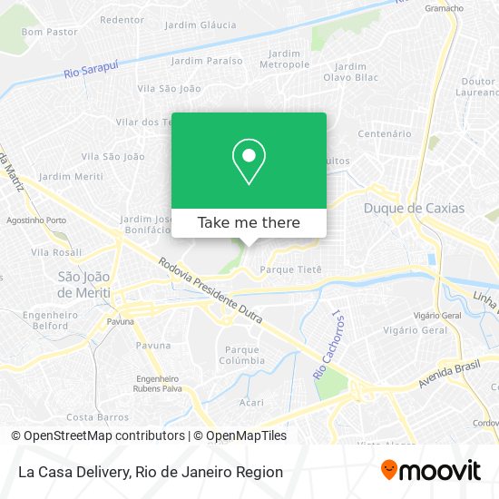 La Casa Delivery map