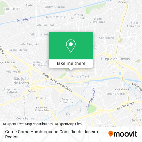 Mapa Come Come Hamburgueria.Com