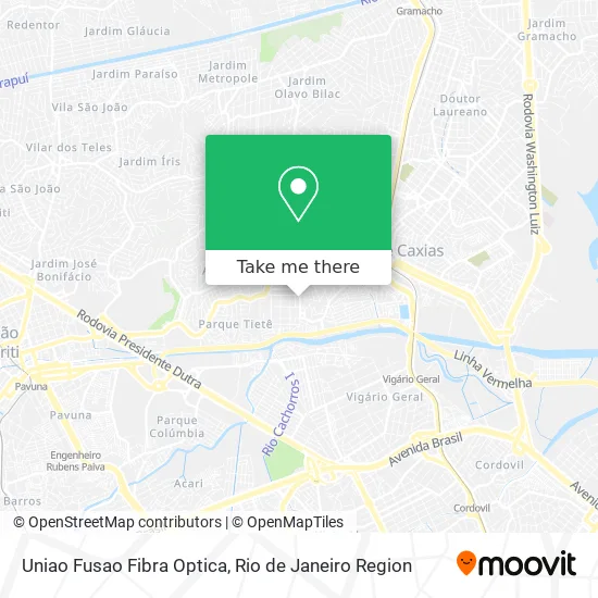Uniao Fusao Fibra Optica map