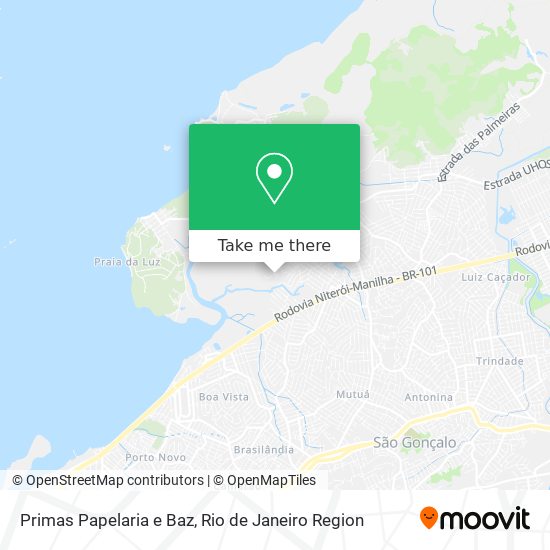 Primas Papelaria e Baz map
