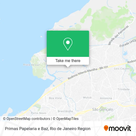 Primas Papelaria e Baz map