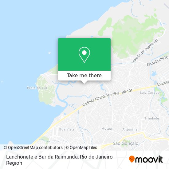 Mapa Lanchonete e Bar da Raimunda