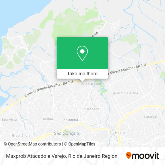 Maxprob Atacado e Varejo map