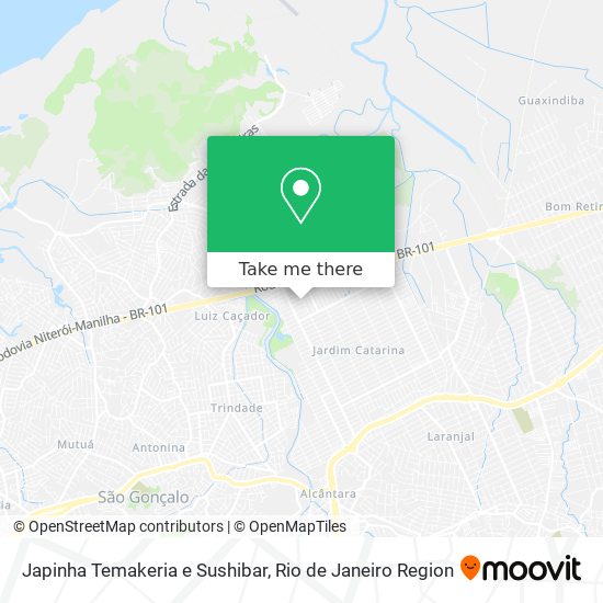 Japinha Temakeria e Sushibar map