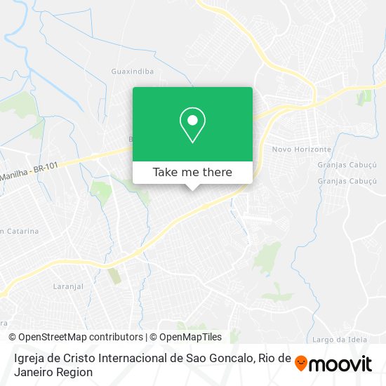 Igreja de Cristo Internacional de Sao Goncalo map