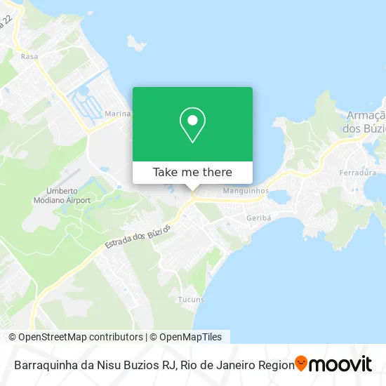 Barraquinha da Nisu Buzios RJ map