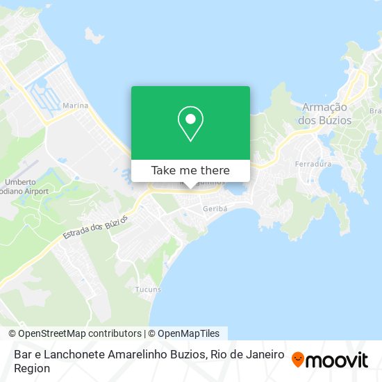 Bar e Lanchonete Amarelinho Buzios map