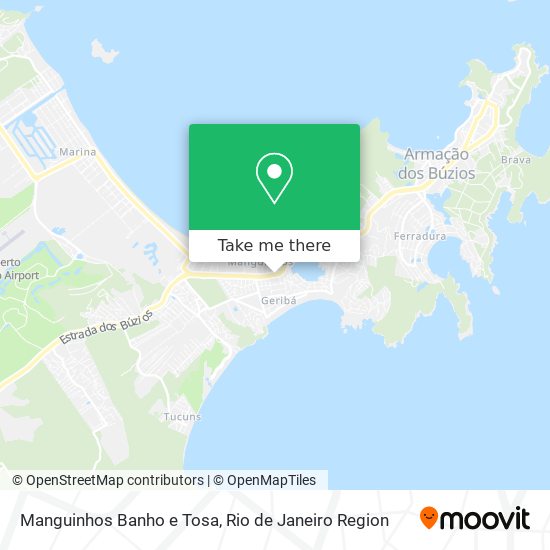 Manguinhos Banho e Tosa map