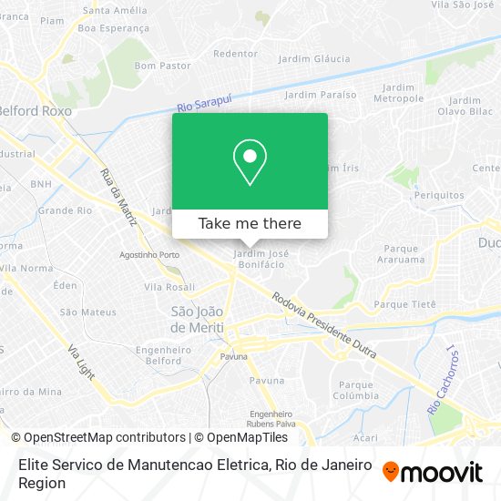 Elite Servico de Manutencao Eletrica map