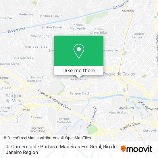 Jr Comercio de Portas e Madeiras Em Geral map