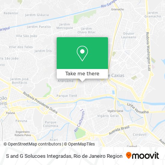 S and G Solucoes Integradas map
