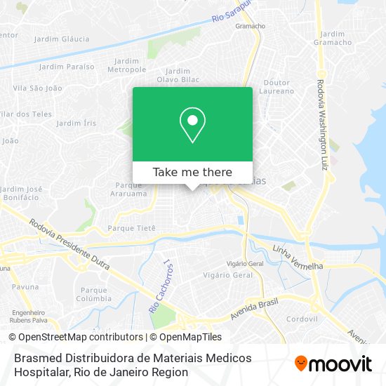 Brasmed Distribuidora de Materiais Medicos Hospitalar map