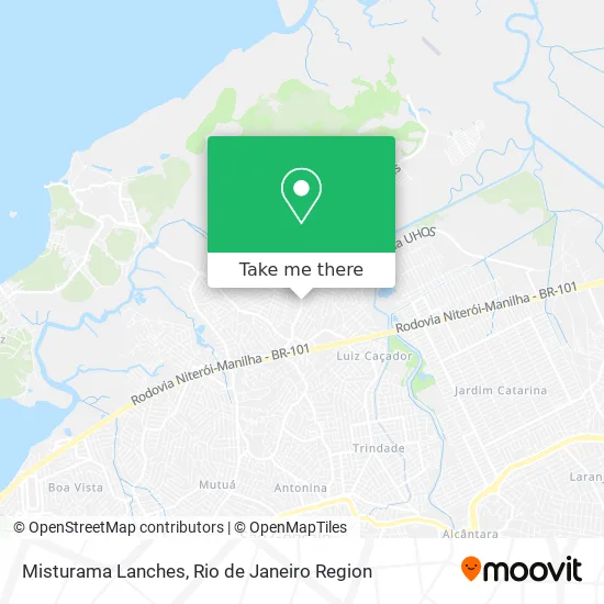 Misturama Lanches map