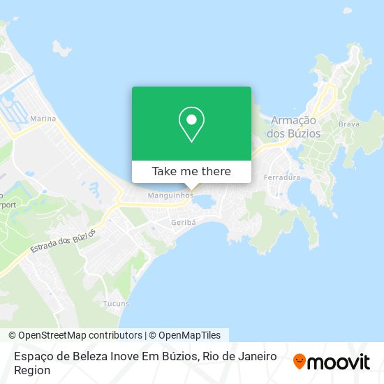 Espaço de Beleza Inove Em Búzios map