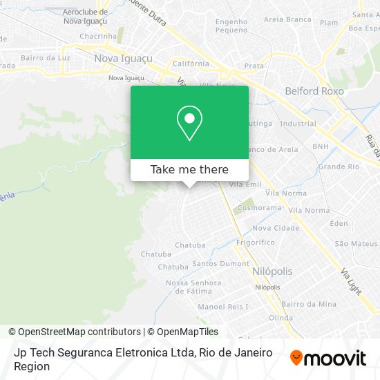 Jp Tech Seguranca Eletronica Ltda map