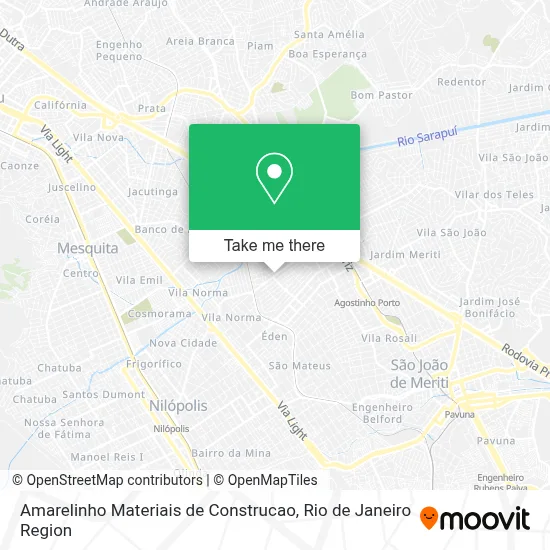 Amarelinho Materiais de Construcao map