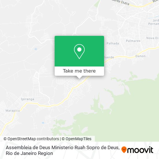 Mapa Assembleia de Deus Ministerio Ruah Sopro de Deus