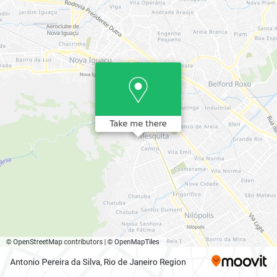 Antonio Pereira da Silva map